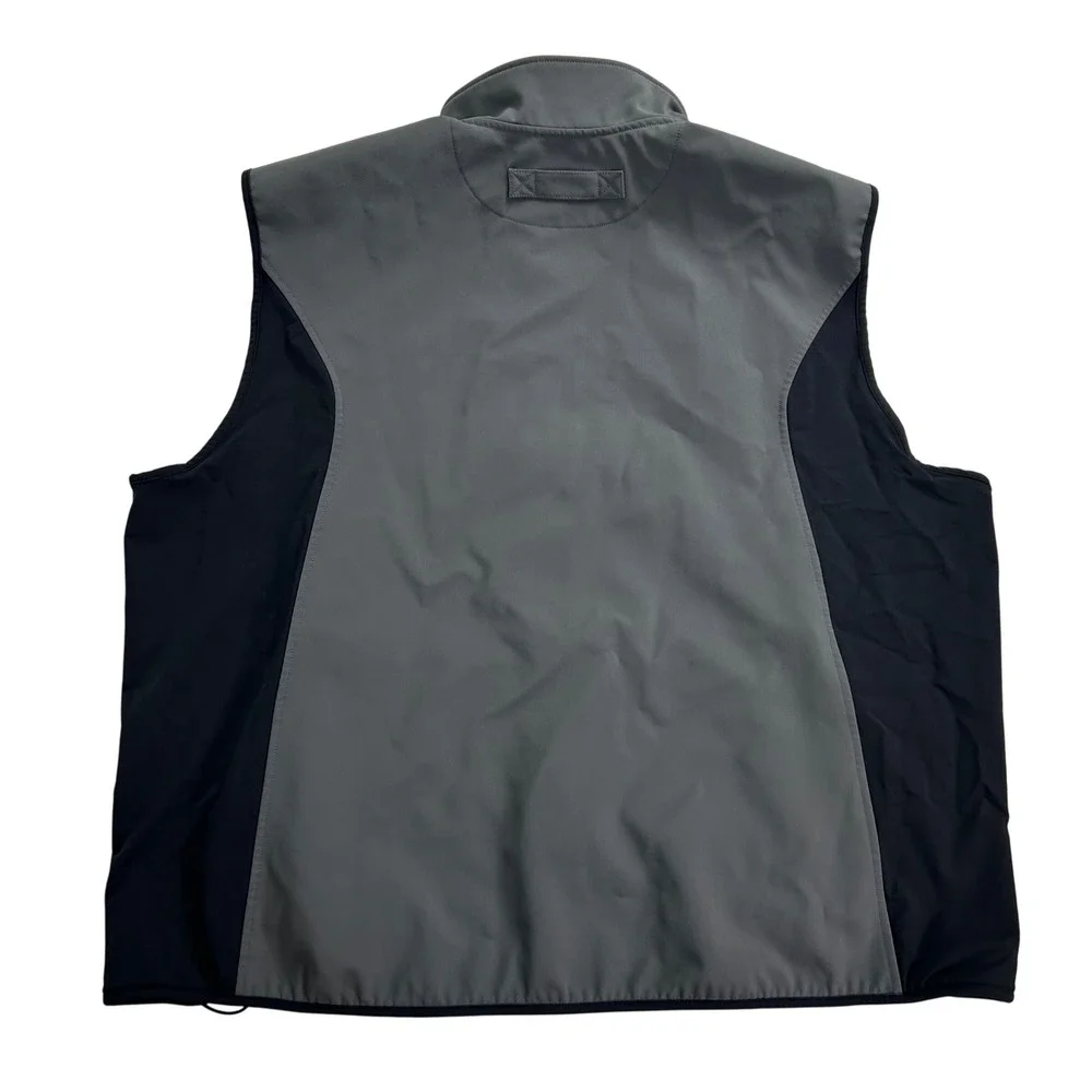 Duluth Trading Windfront Vest Softshell Full Zip Pockets Gray Black Outdoors 3XL
